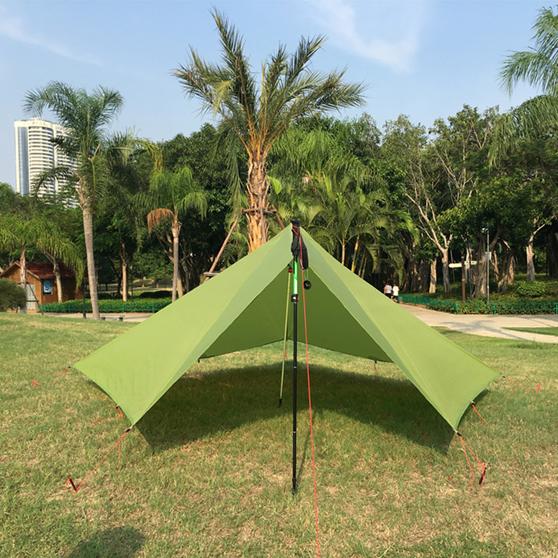 590G TrailStar Camping Tent Ultralight 1-2 Person Outdoor 20D Nylon Both Sides Silicon Pyramid shelter tent 3 Season Hiking
