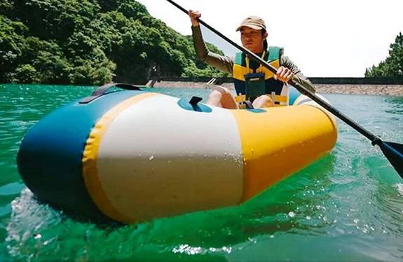 Solar Marine 4 Person Inflatable Kayak PVC Fishing Boat Portable And  Wear-resistant Canoe With Wooden Floor Factory Outlets - AliExpress